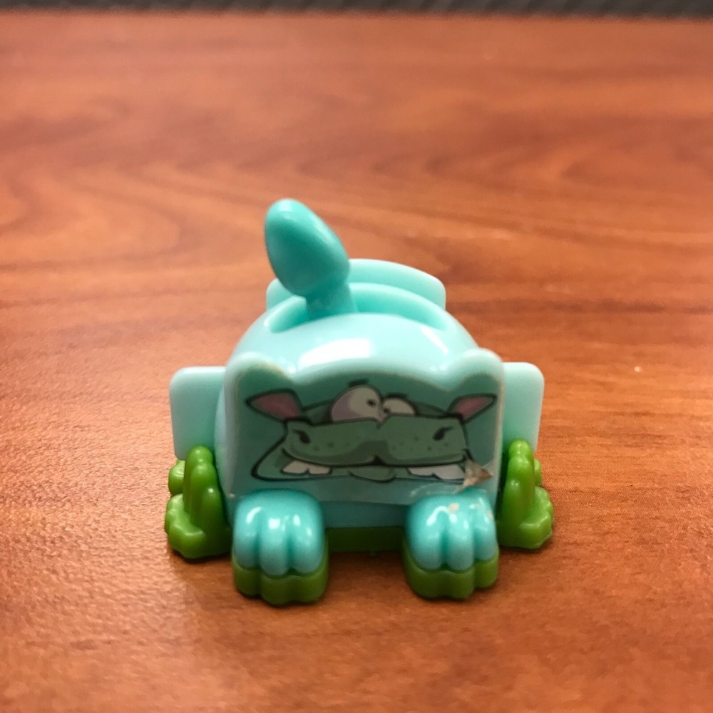 Kinder Joy Egg Mini Toy Prize Green Hippo Stamp